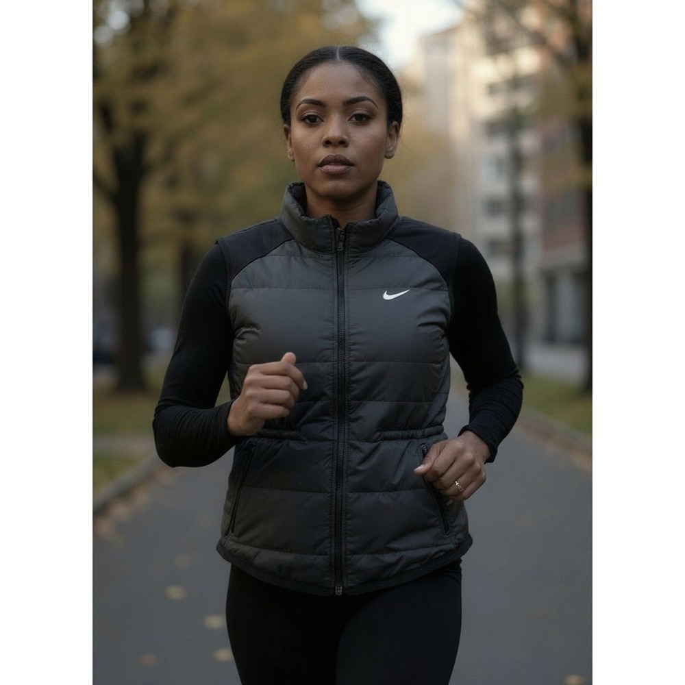 Nike Therma-FIT Swift Running Vest Loose Fit Black Lightweight Women's Large - Picture 4 of 11
